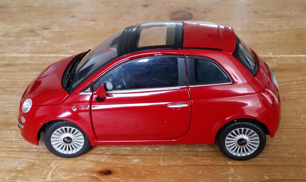 blijven sympathie elleboog Mondomotors Fiat 500 rood